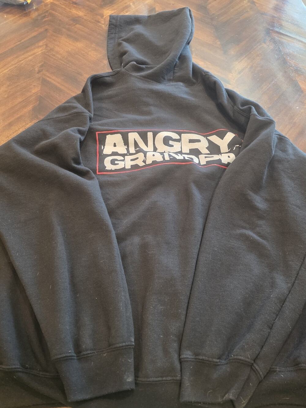 Angry Grandpa Zipper Hoodie Deceased You Tuber XL Rare Find! YouTube USED GREAT
